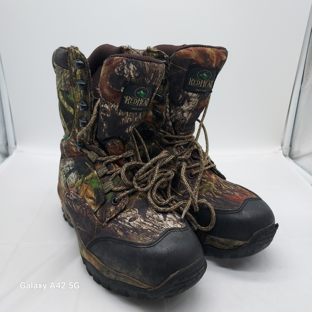 RedHead Mens Camo Hunting Boots‎ Thinsulate Ultra Insulated Size 8M 520-41405